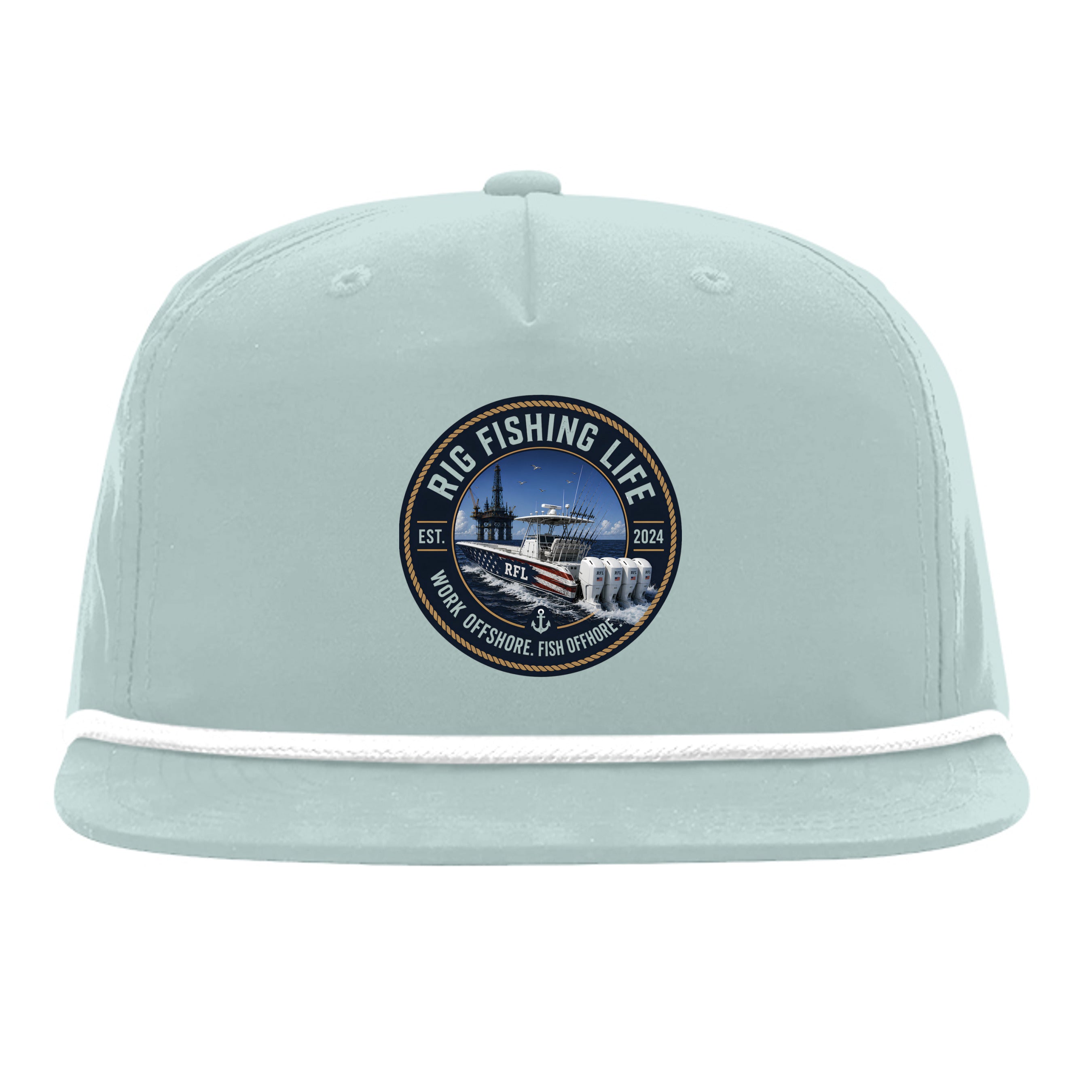 Dusty Blue/ White - 256 - FRONT